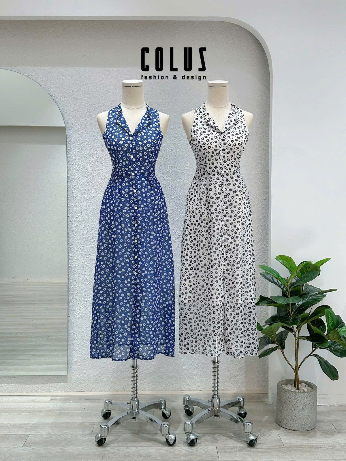 Váy Cổ Yếm Thương Hiệu COLUS