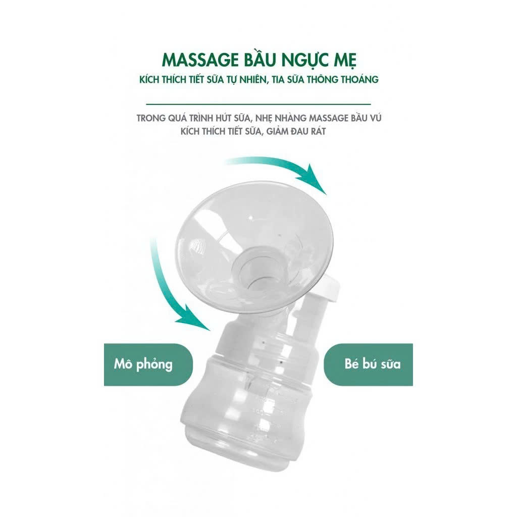 Máy hút sữa điện đôi Rozabi Basic Plus (có pin sạc)