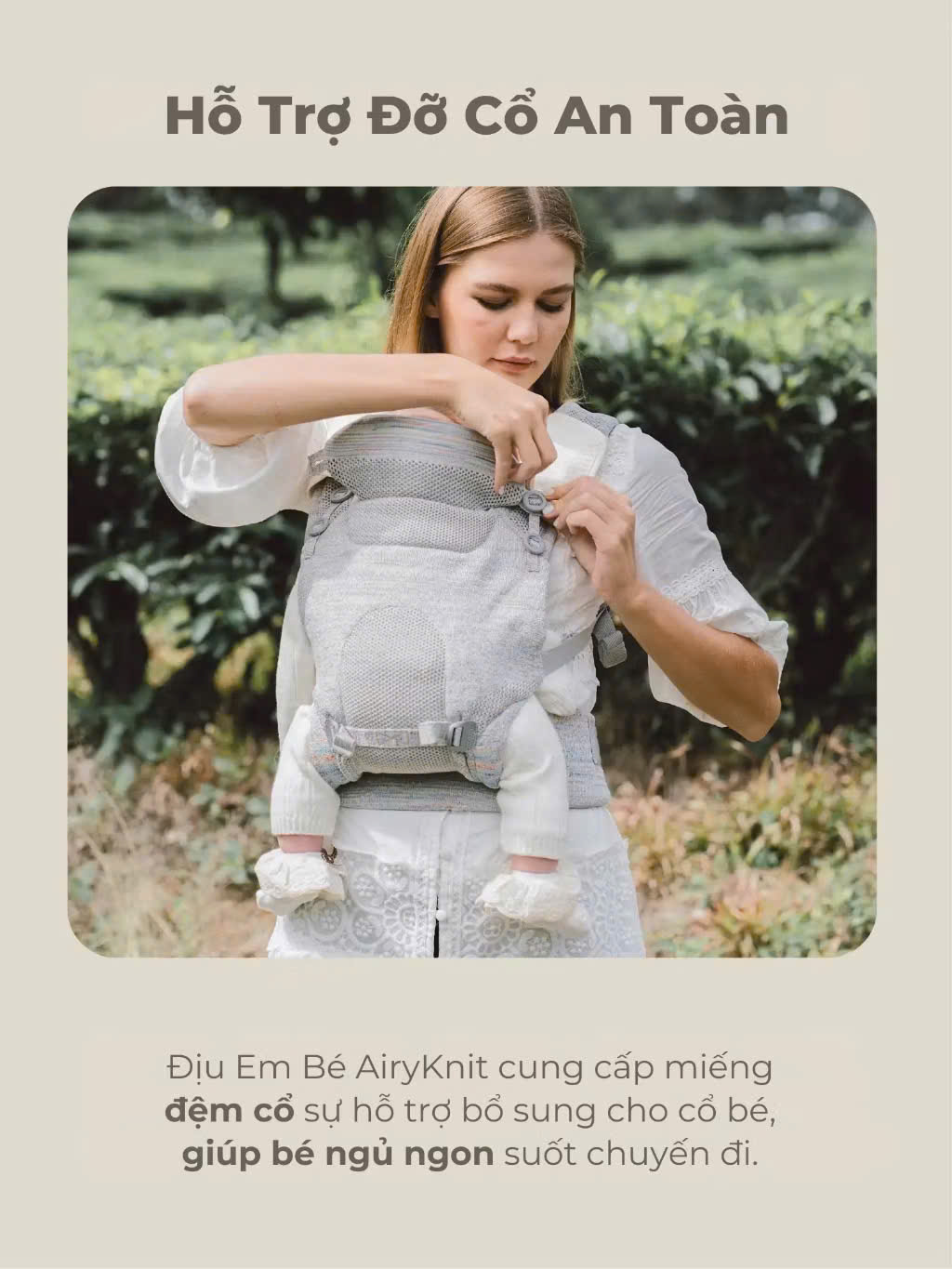 MOOIMOM Địu Em Bé Cao Cấp AiryKnit