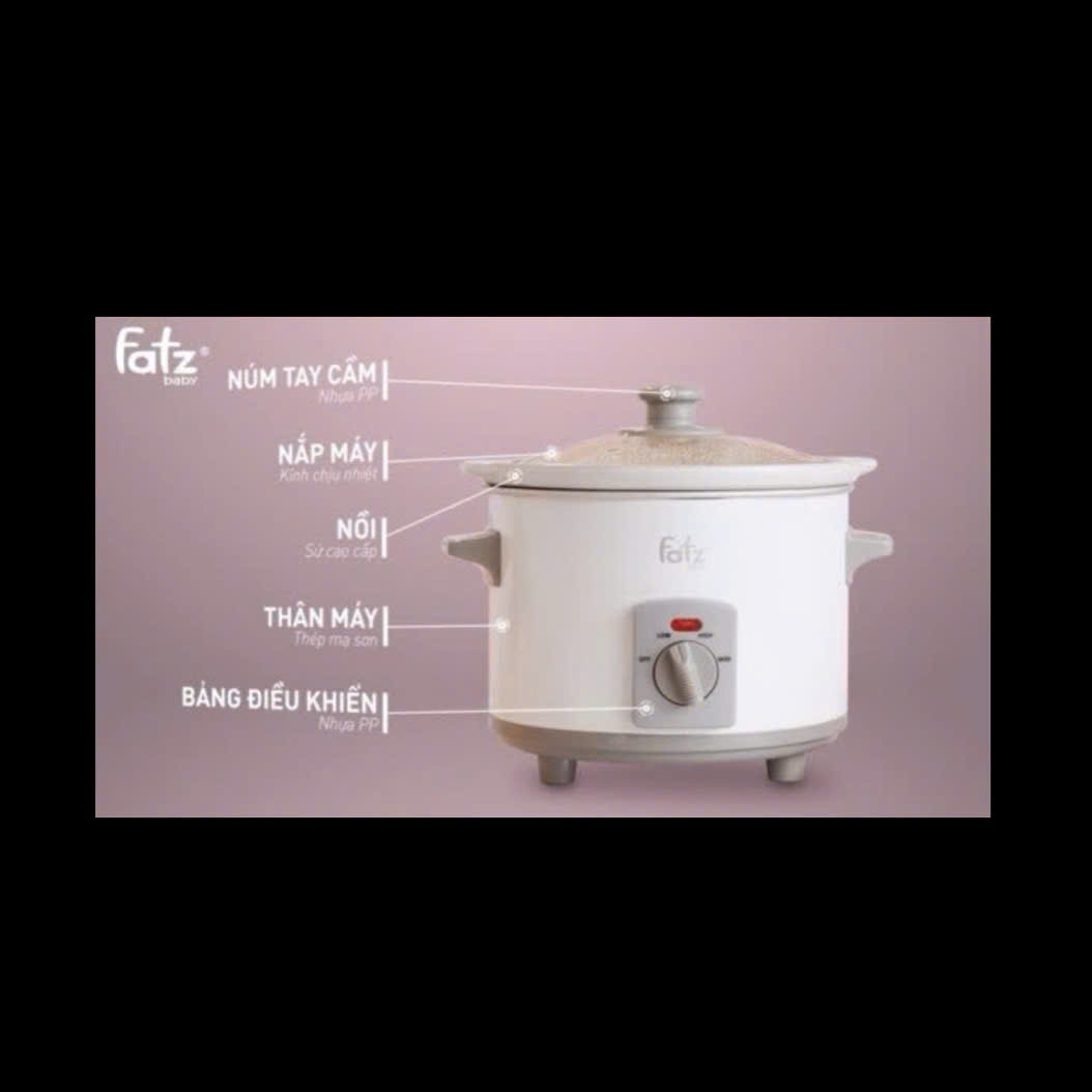 Nồi nấu chậm Fatz Baby 1,5 lít SLOW 1 FB9015MH