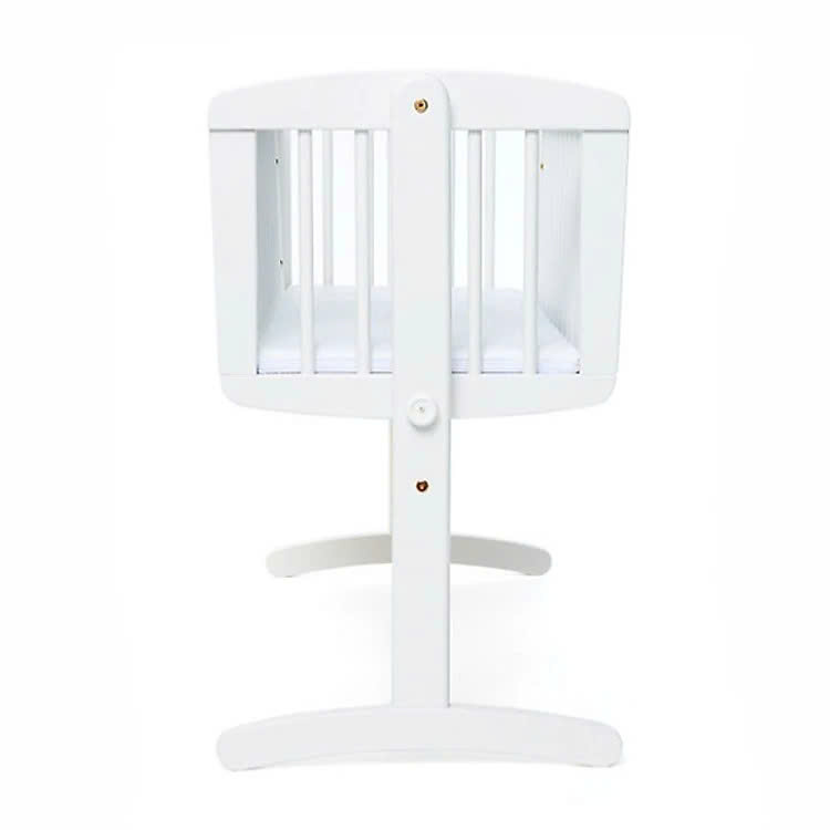 Nôi đưa gỗ cao cấp màu trắng Mothercare