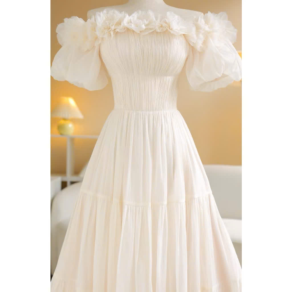 Đầm Dài Xòe Thương Hiệu Sò Vintage