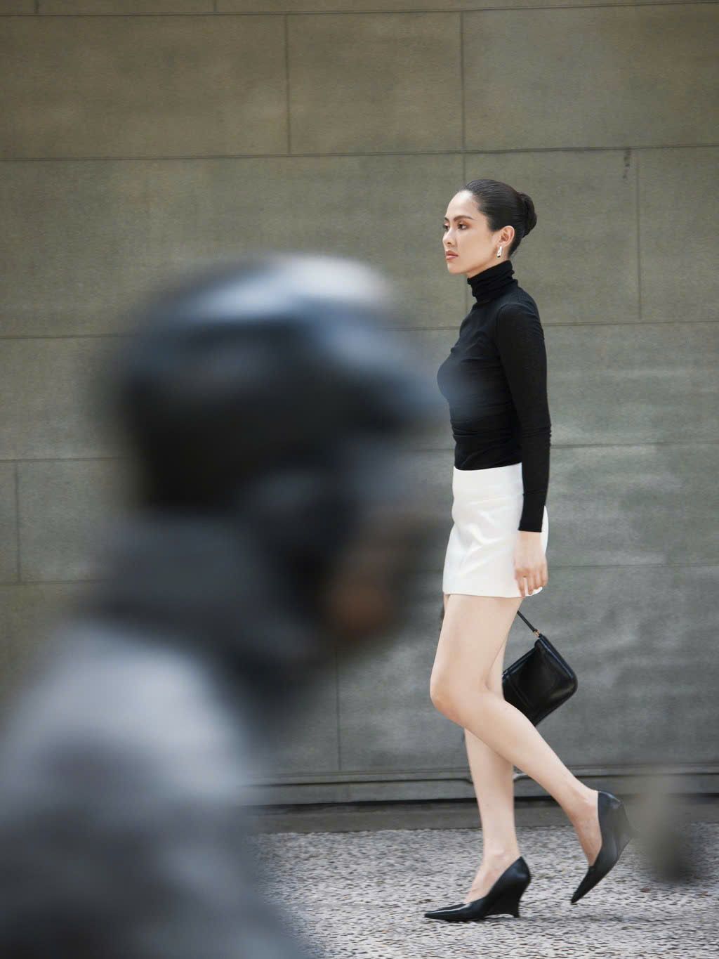 Chân váy mini tafeta Lorie skirt thương hiệu HUONG BOUTIQUE