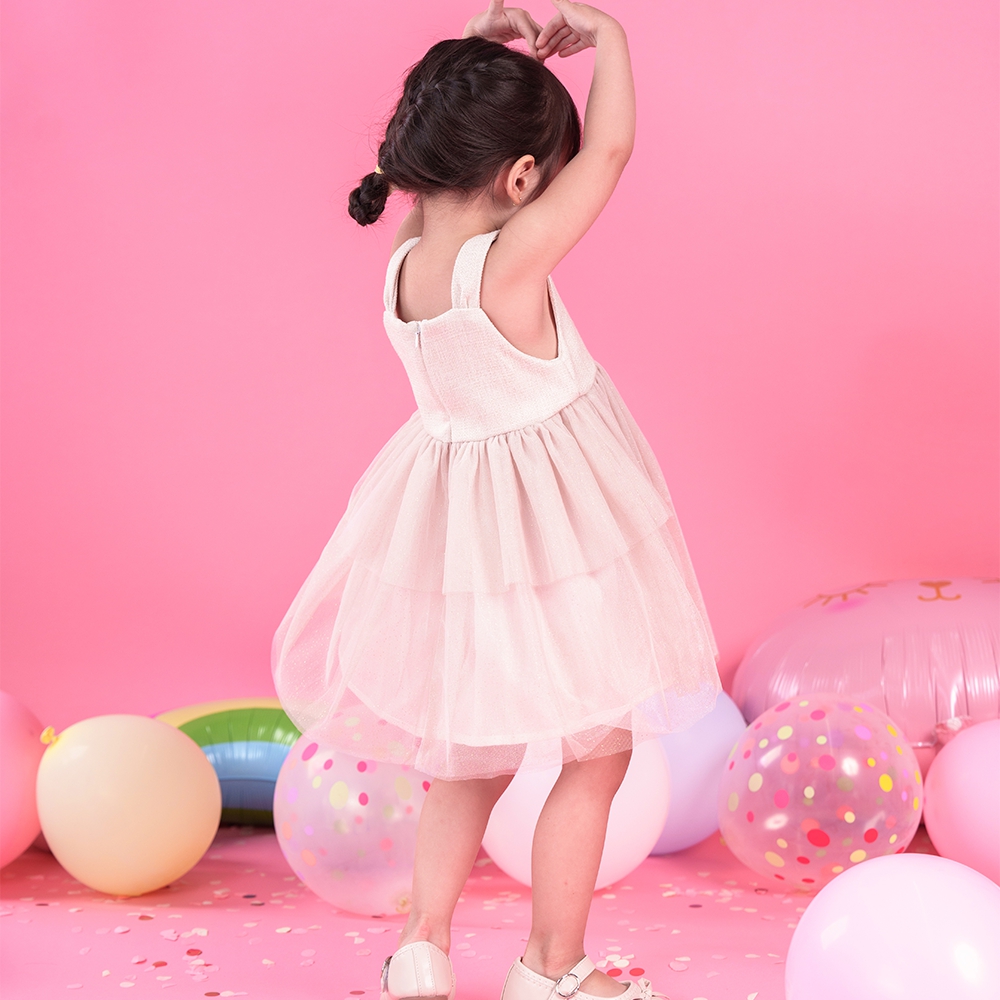 Đầm voan bé gái cotton Thương Hiệu Amino