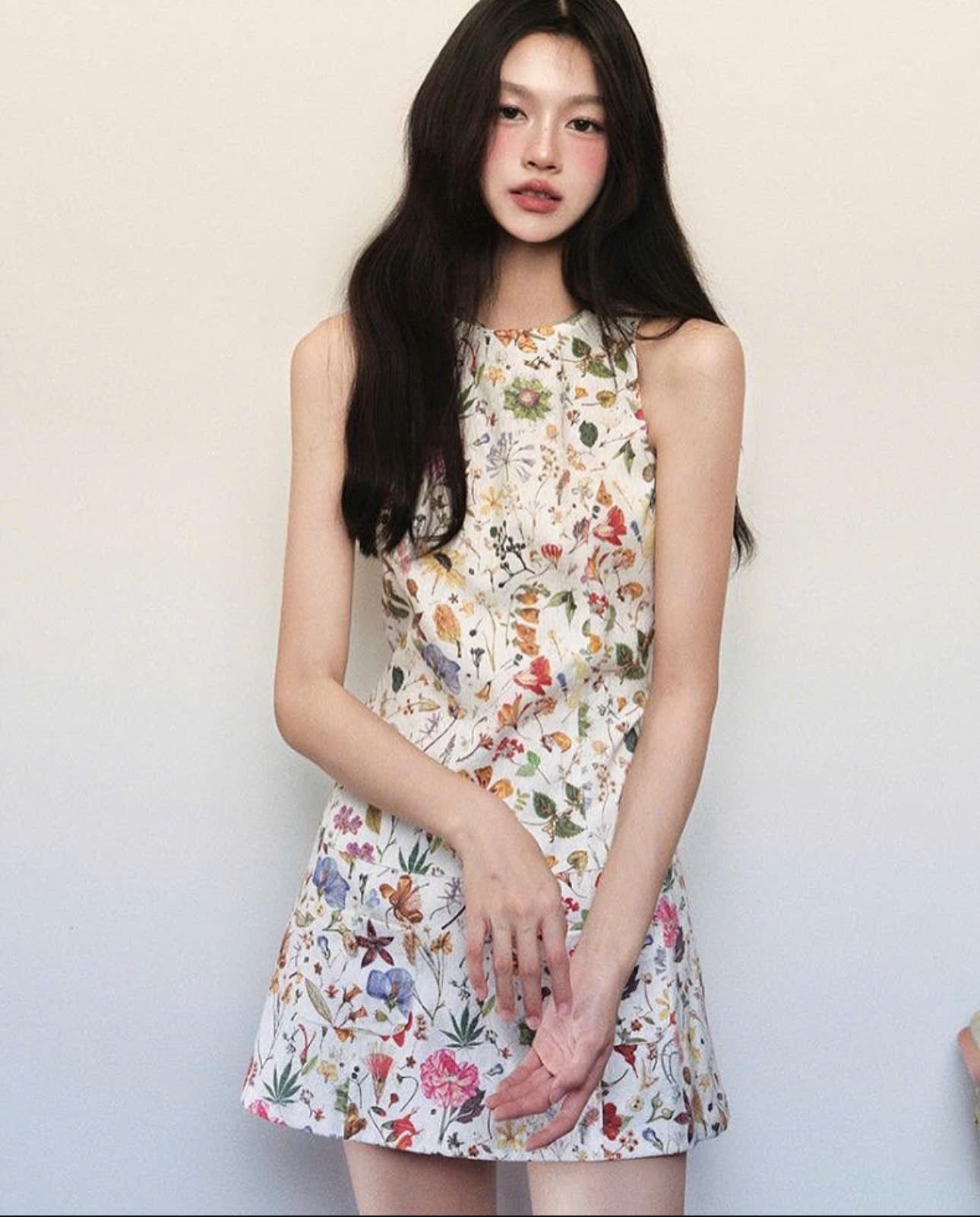 Đầm hoạ tiết hoa