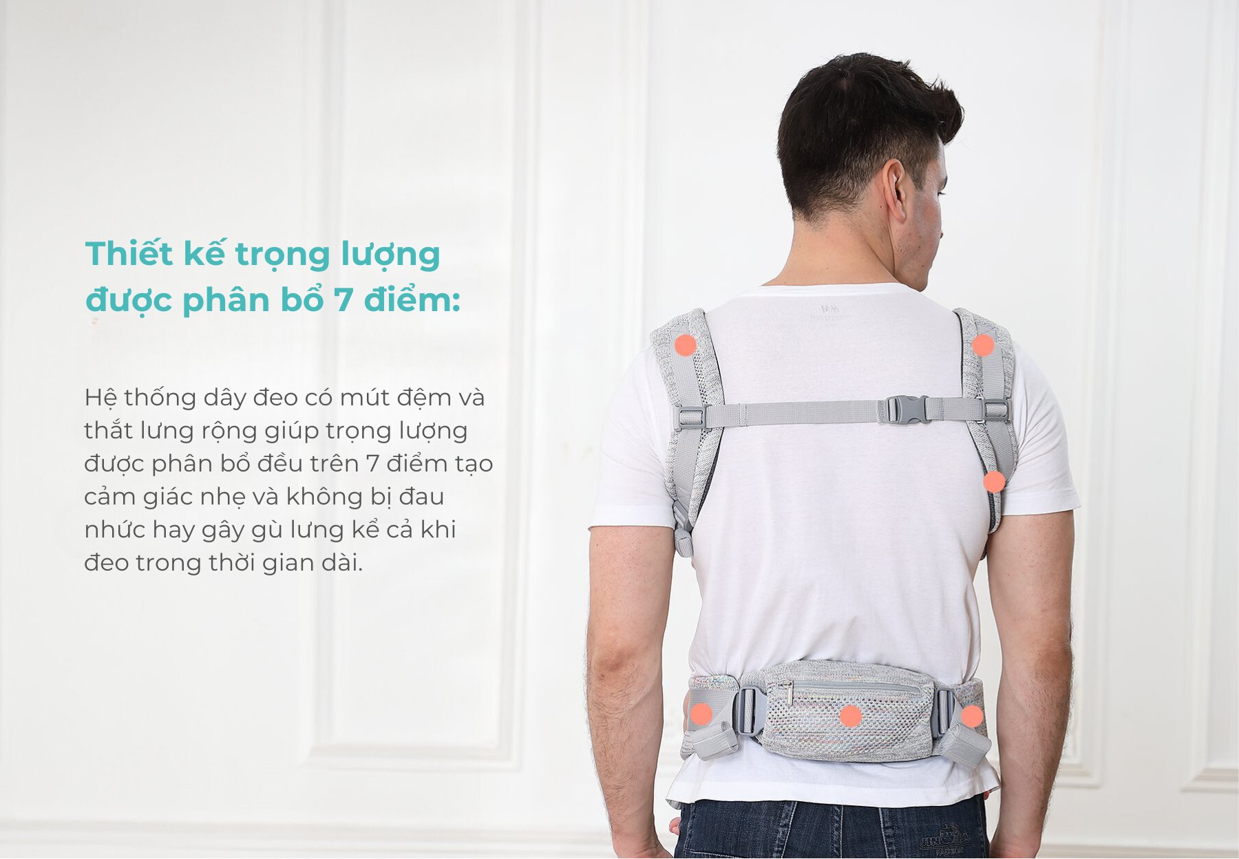 MOOIMOM Địu Em Bé Cao Cấp AiryKnit - AiryKnit Baby Carrier
