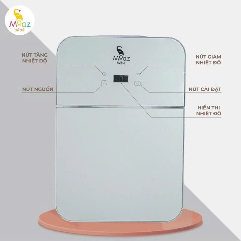 Tủ lạnh mini Moaz Bebe MB085 cho bé 22L trữ đông sữa, bảo quản mỹ phẩm mẹ