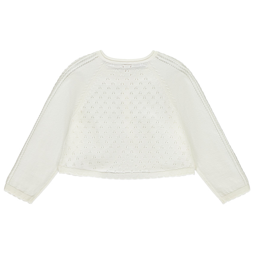 Áo len cardigan dài tay kiểu dáng lạ mắt cho bé gái