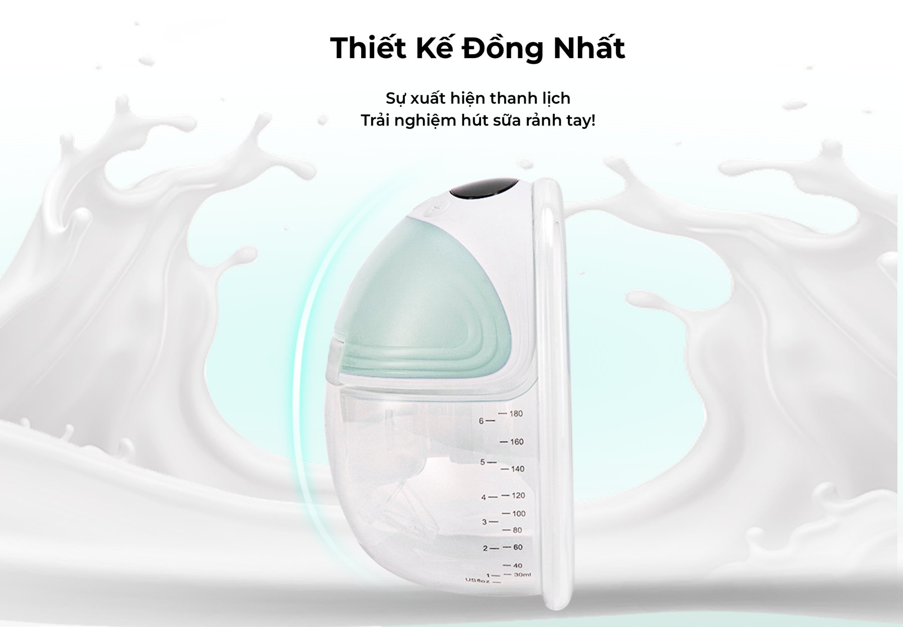 COMBO 1 CẶP MOOIMOM Máy Hút Sữa Không Dây Cao Cấp M3 - Wireless Electric Breast Pump M3 tặng kèm 2 phễu silicon hạ size
