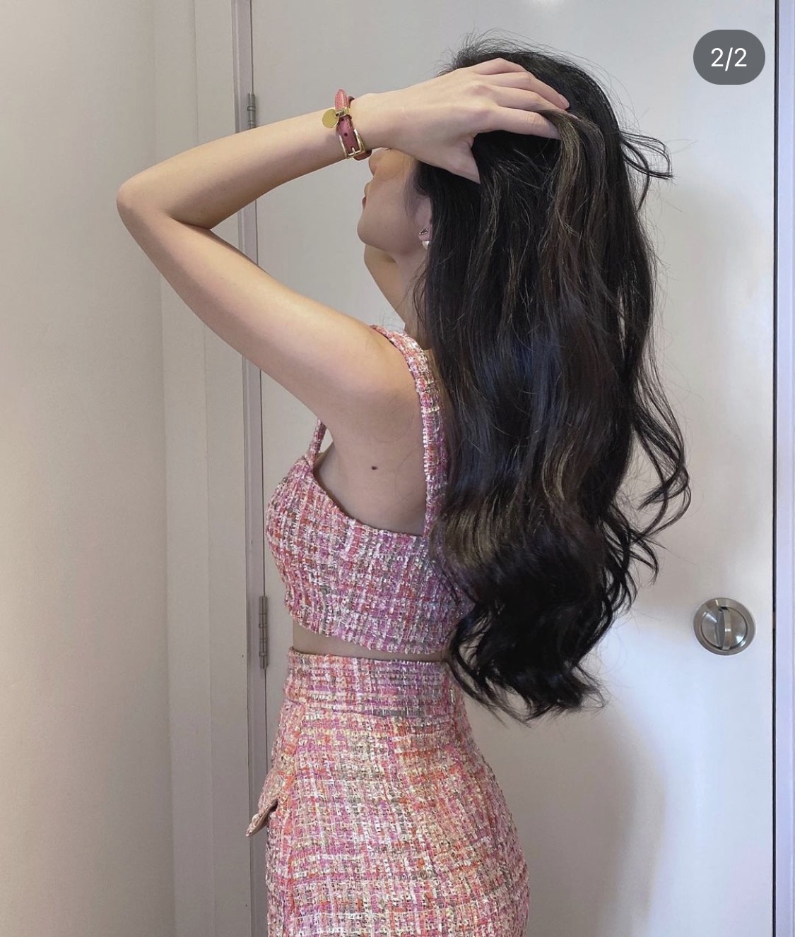 Set đồ áo, váy và vest vải tweed của thương hiệu Hương Boutique