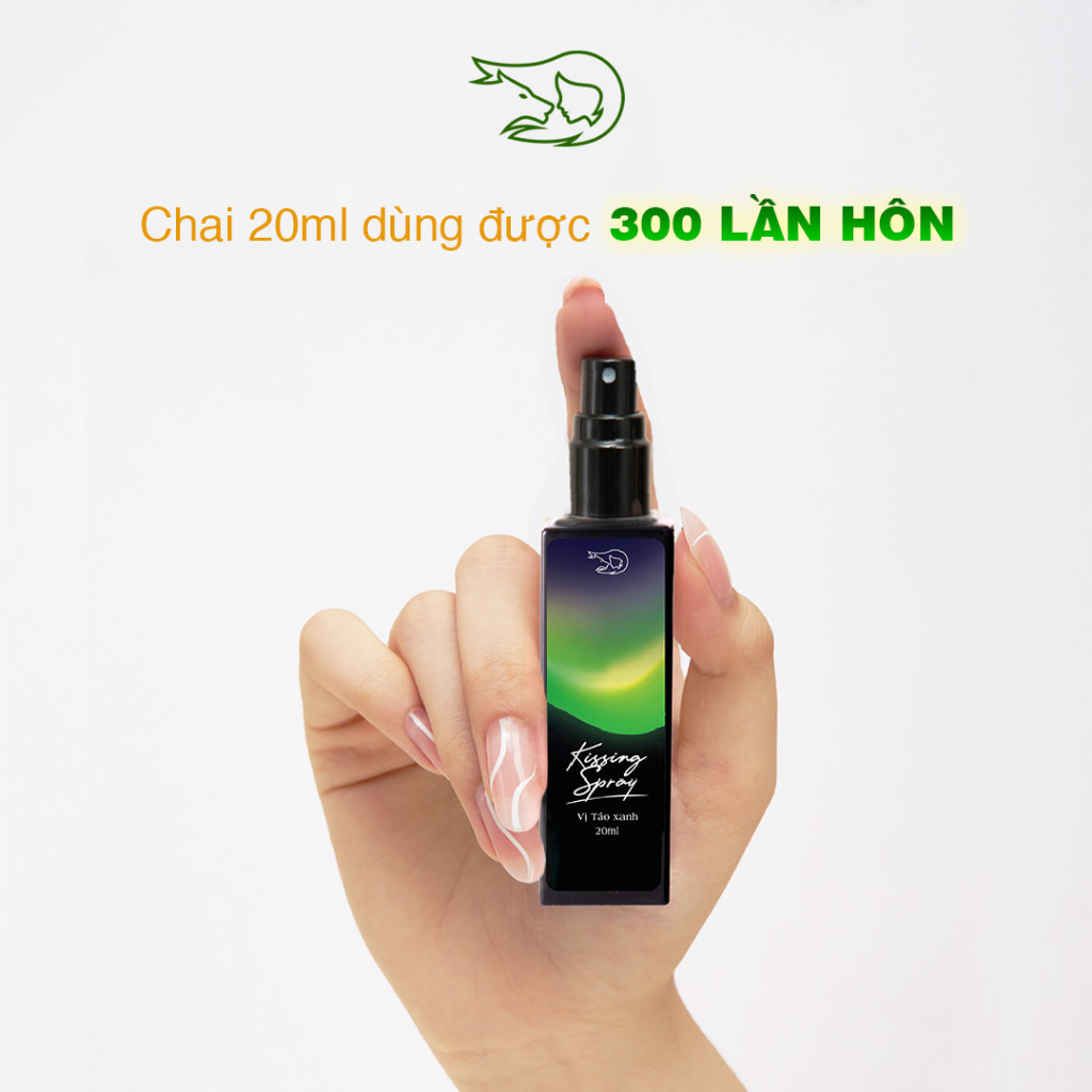 Xịt Thơm Miệng Kissing Spray Loli & The Wolf On Hương Trái Cây Bạc Hà Chai 20ml