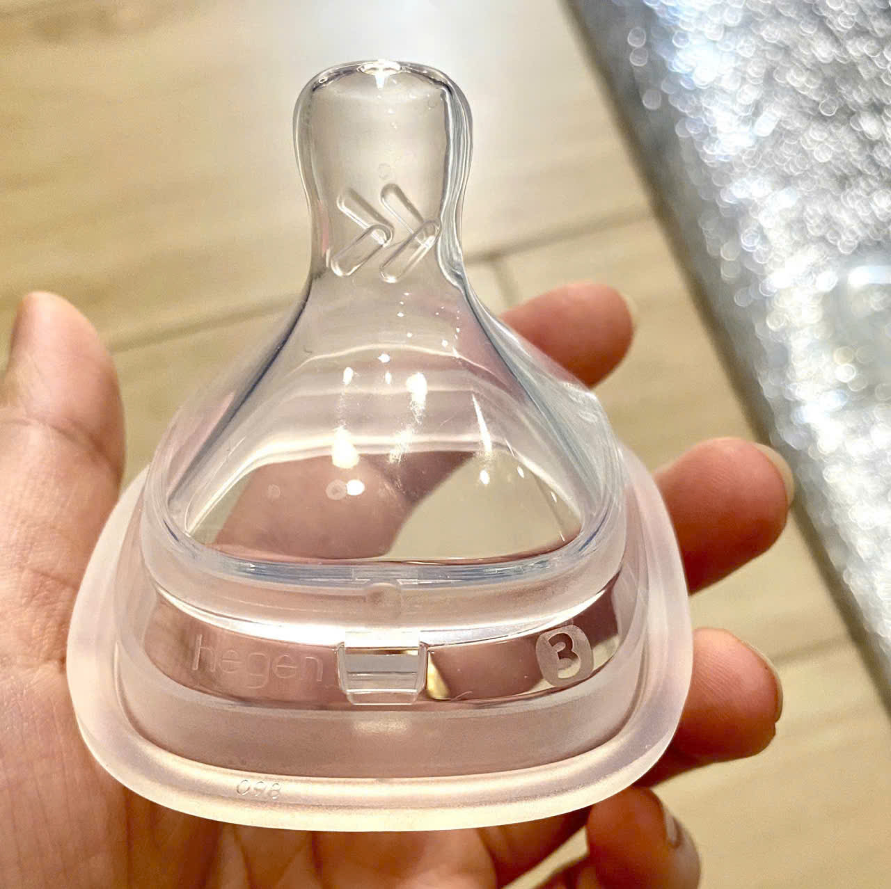 Bộ 2 Núm ti Hegen size L số 3: Cho bé trên 6 tháng tuổi