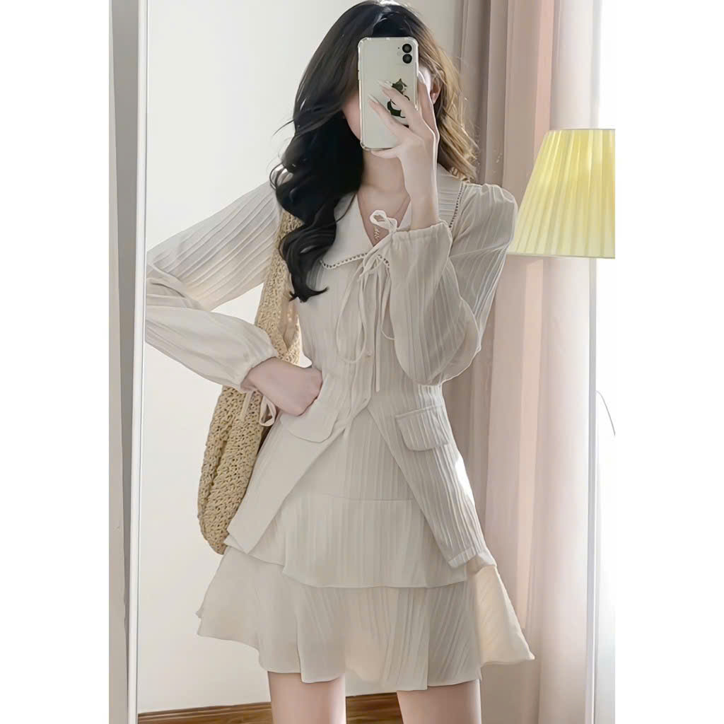 SET ÁO SƠ MI CỔ BÈO THƯƠNG HIỆU ANYISHANG