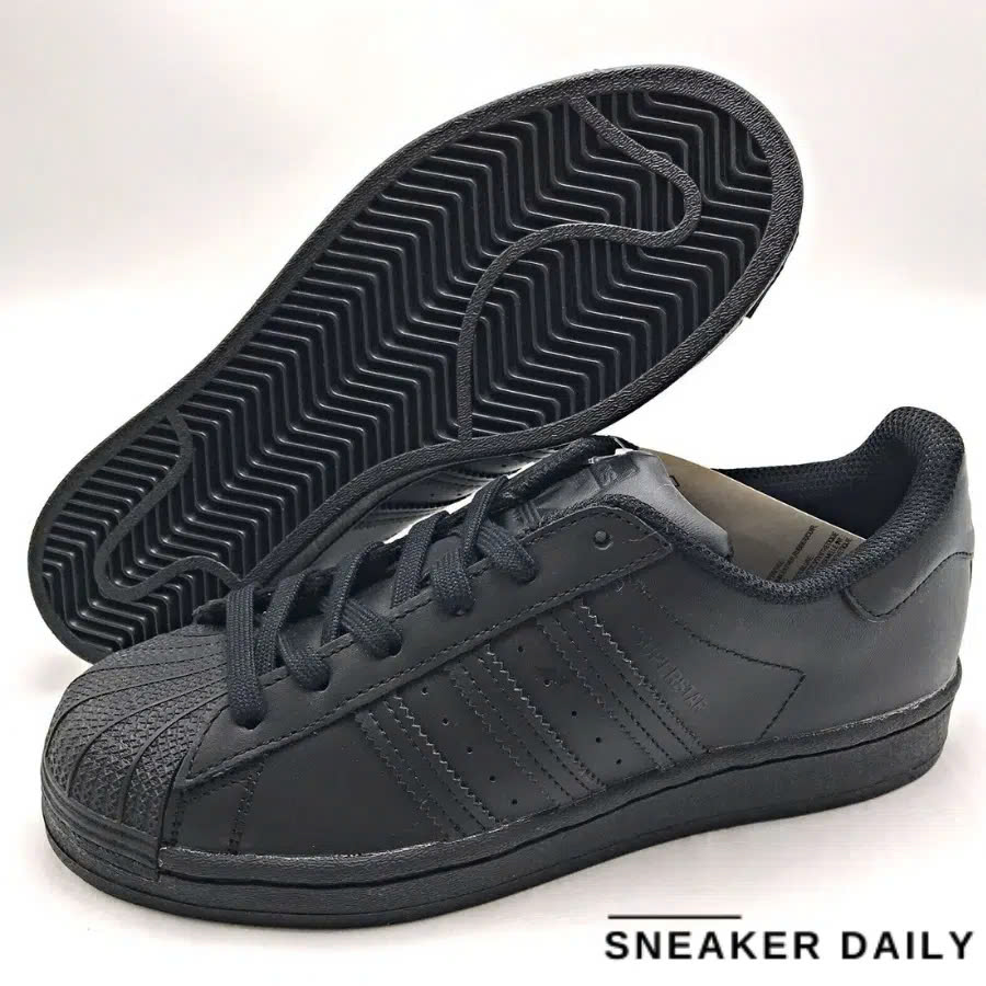 Giày Adidas Superstar J ‘Triple Black’ FU7713 (Đen - 36 2/3)