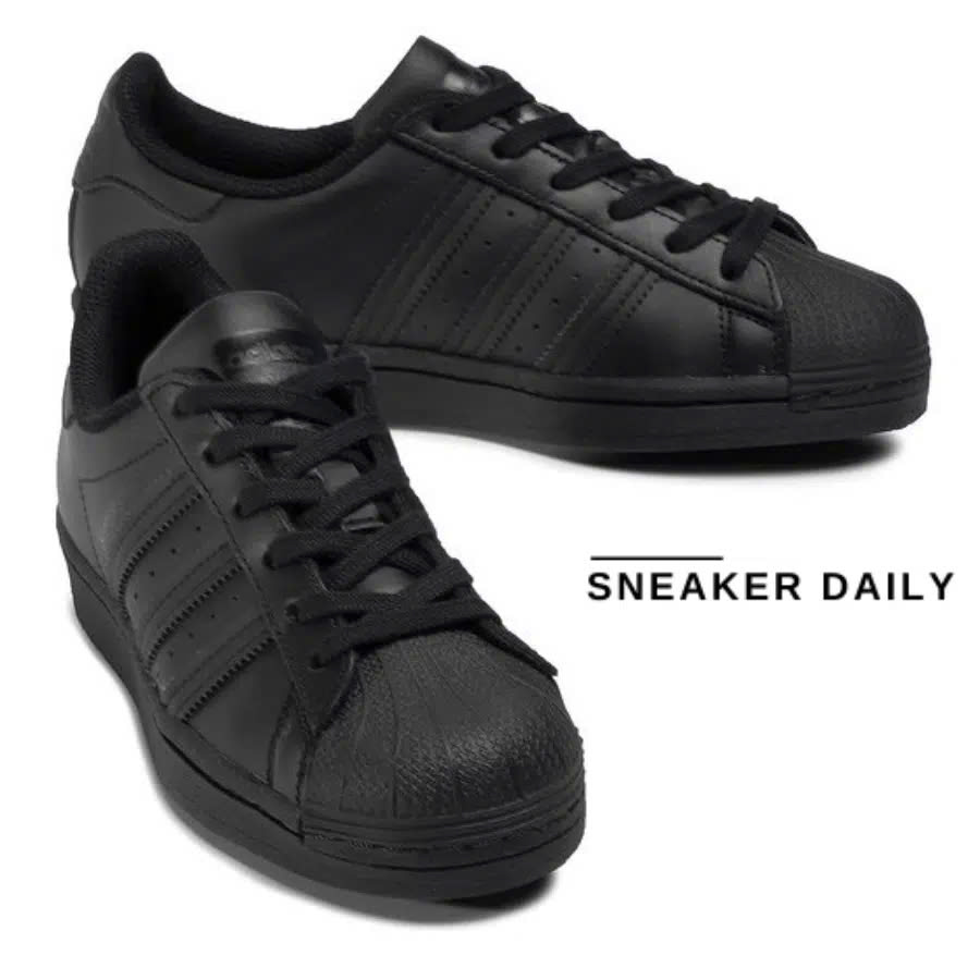 Giày Adidas Superstar J ‘Triple Black’ FU7713 (Đen - 36 2/3)