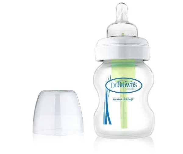 Bình sữa Dr.Brown’ cổ rộng 150ml nhựa PP Options +