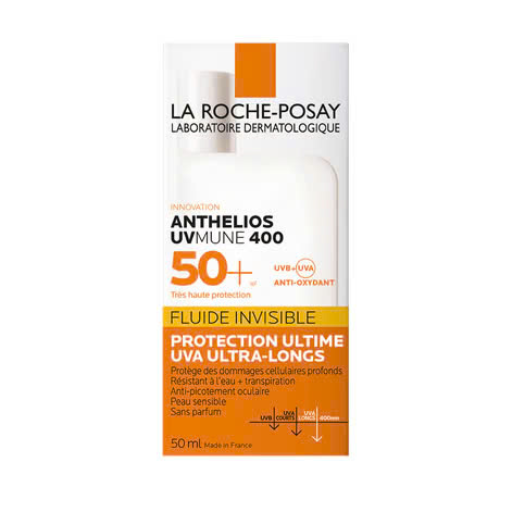 Sữa Chống Nắng Mỏng Nhẹ Lâu Trôi Giúp Bảo Vệ Da Tối Ưu La Roche-Posay Laboratoire Dermatologique Anthelios Uvmune 400 Invisible Fluid 50ML