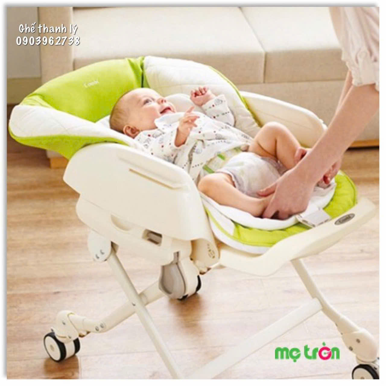 Ghế nôi đa năng Rishena màu Xanh Combi
