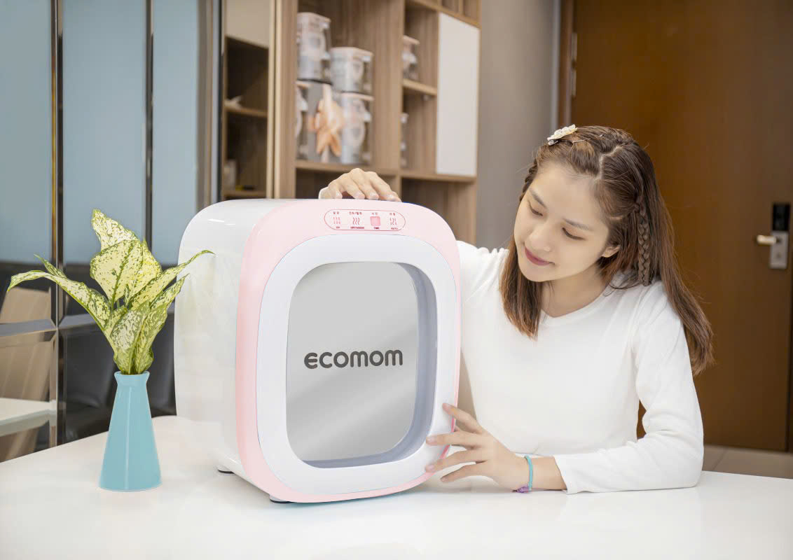 Máy tiệt trùng sấy khô khử mùi bằng tia UV Ecomom ECO-22 Plus - Màu kem