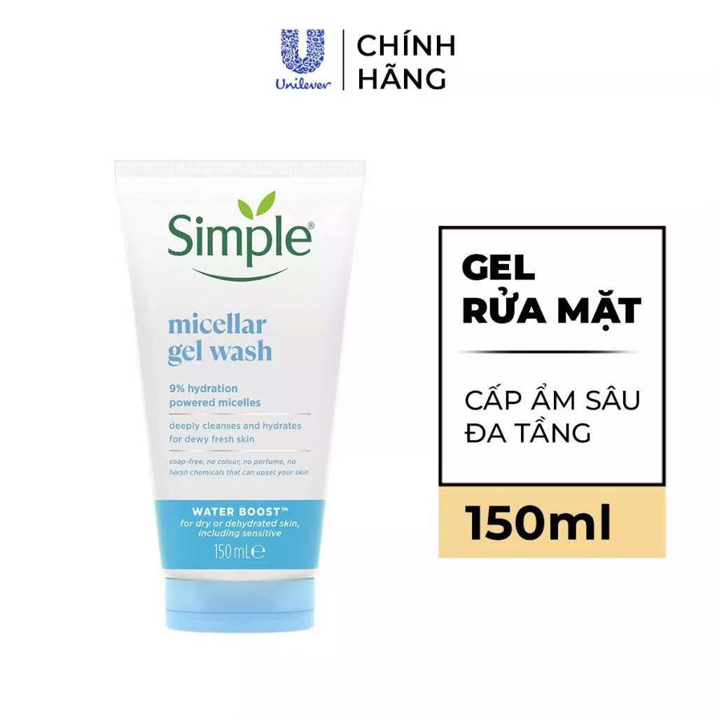Sữa Rửa Mặt Simple lành tính và hiệu quả cho mọi loại da 150ml