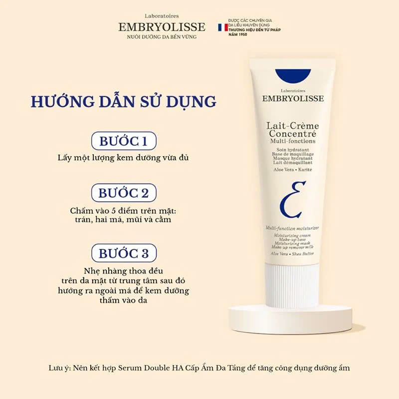 Kem Dưỡng Ẩm Phục Hồi Da Embryolisse Lait Creme 30ml