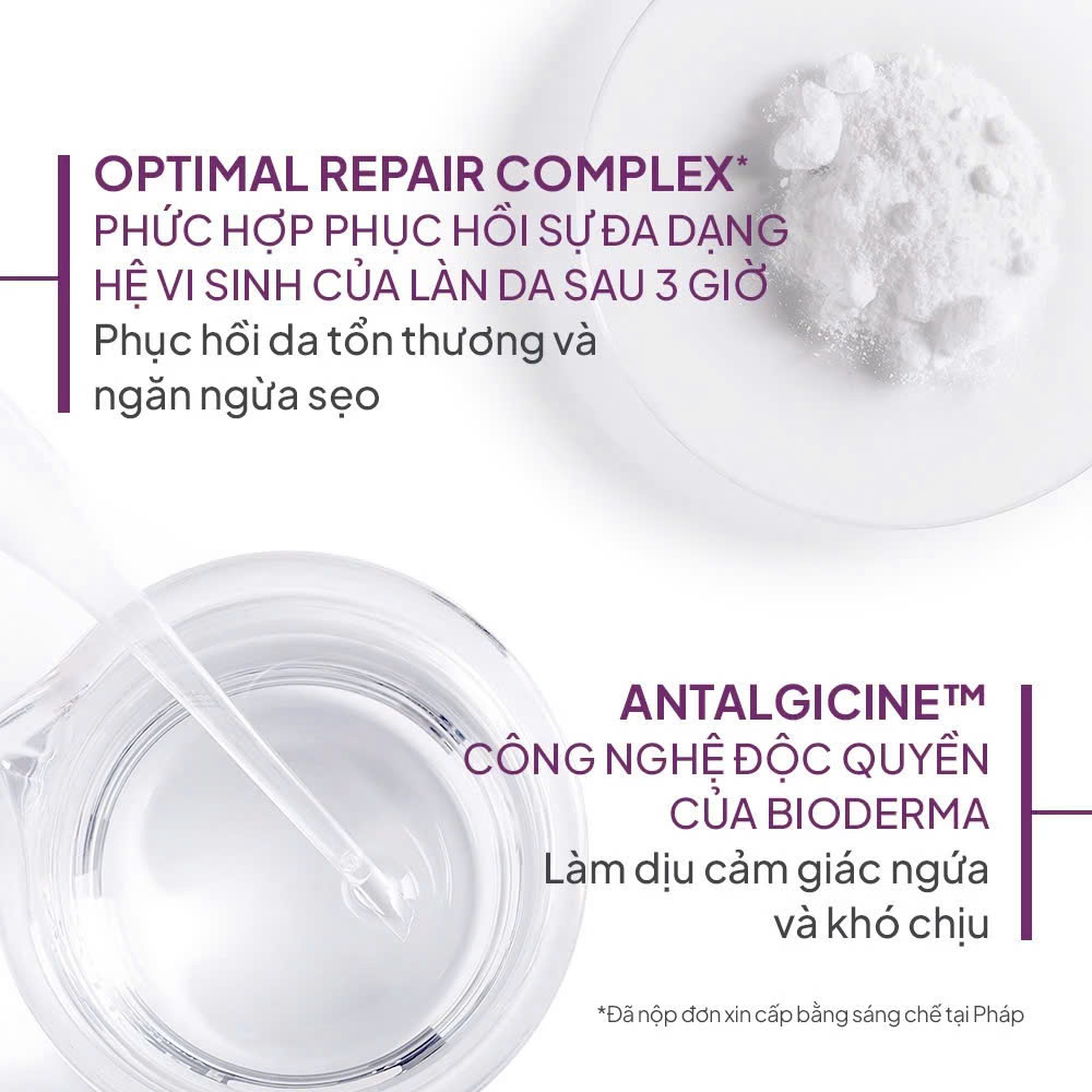 Kem phục hồi da tổn thương và ngăn ngừa sẹo Bioderma Cicabio Crème+ 40ml