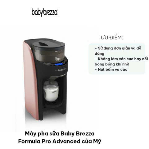 Máy pha sữa Baby Brezza Formula Pro Advanced, Rose Gold / Black
