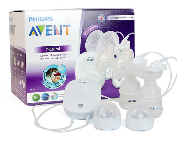 Máy hút sữa bằng điện đôi Philips Avent hoa tuyết