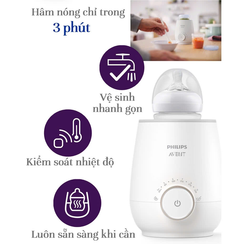 Philips Avent máy hâm sữa và thức ăn SCF358/00