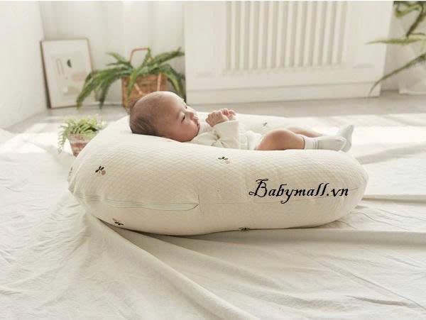 Gối chống trào ngược Rototo bebe – Cotton Lụa ( Tặng kèm 1 vỏ gối màu hồng 550k )