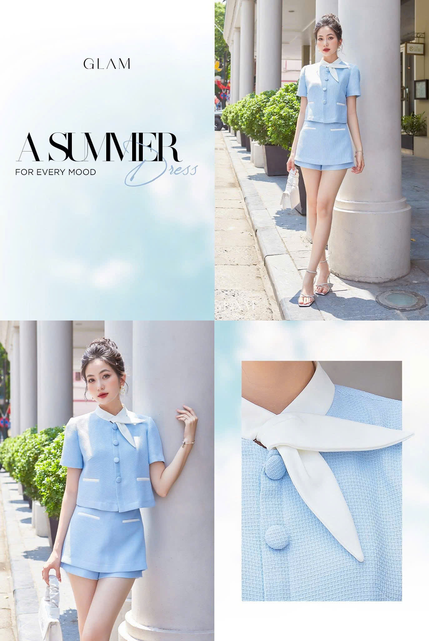 Áo Croptop Kiểu Thương Hiệu GLAM