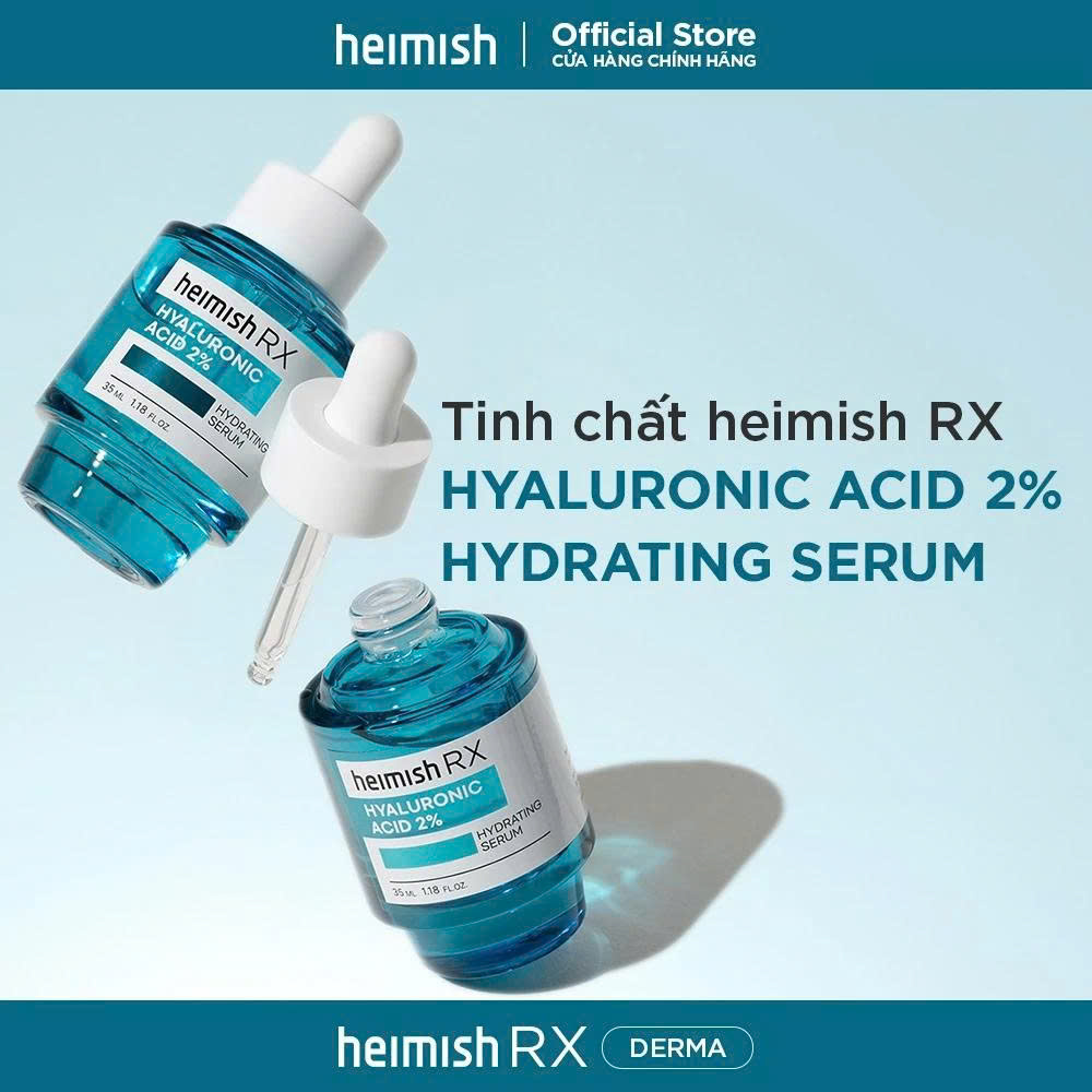 Tinh chất dưỡng ẩm heimish RX HYALURONIC ACID 2% HYDRATING SERUM