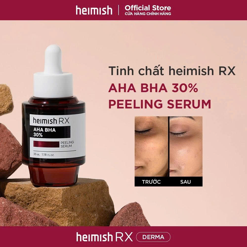 Tinh chất peel da heimish RX AHA BHA 30% PEELING SERUM
