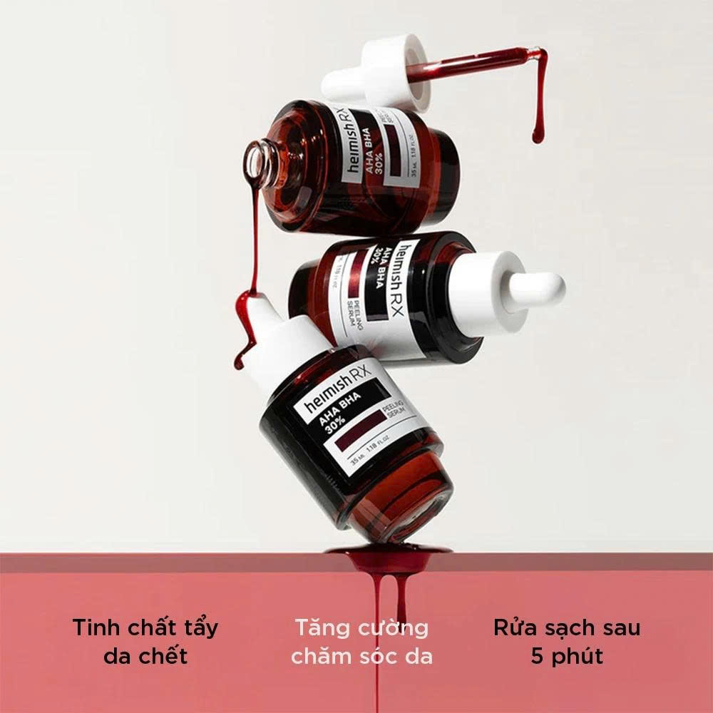 Tinh chất peel da heimish RX AHA BHA 30% PEELING SERUM