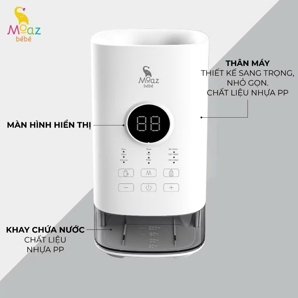 Máy Hâm Sữa Thông Minh Siêu Tốc Moaz BéBé MB033