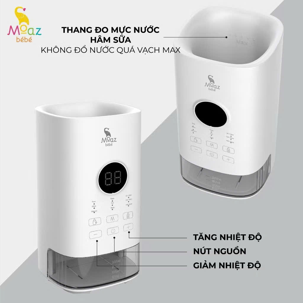 Máy Hâm Sữa Thông Minh Siêu Tốc Moaz BéBé MB033