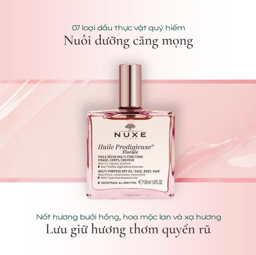 Dầu Dưỡng Nuxe Huile Prodigieuse Or Florale 50ml (Không hộp)