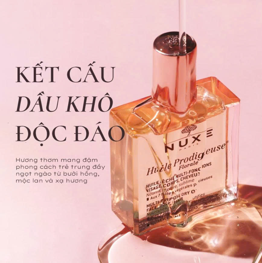 Dầu Dưỡng Nuxe Huile Prodigieuse Or Florale 50ml (Không hộp)