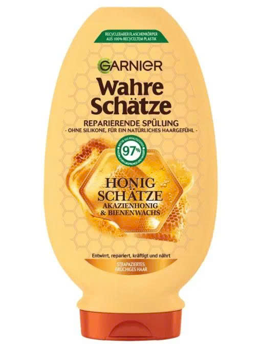 Dầu Xả Garnier Wahre Schatze Chiết Xuất Mật Ong Cho Tóc Hư Tổn Và Gãy Rụng (hàng xách tay từ Pháp)