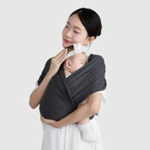 Địu Vải Em Bé Sling Dễ Địu Êm Vai An Toàn Cho Bé Sơ Sinh 0 - 24 Tháng