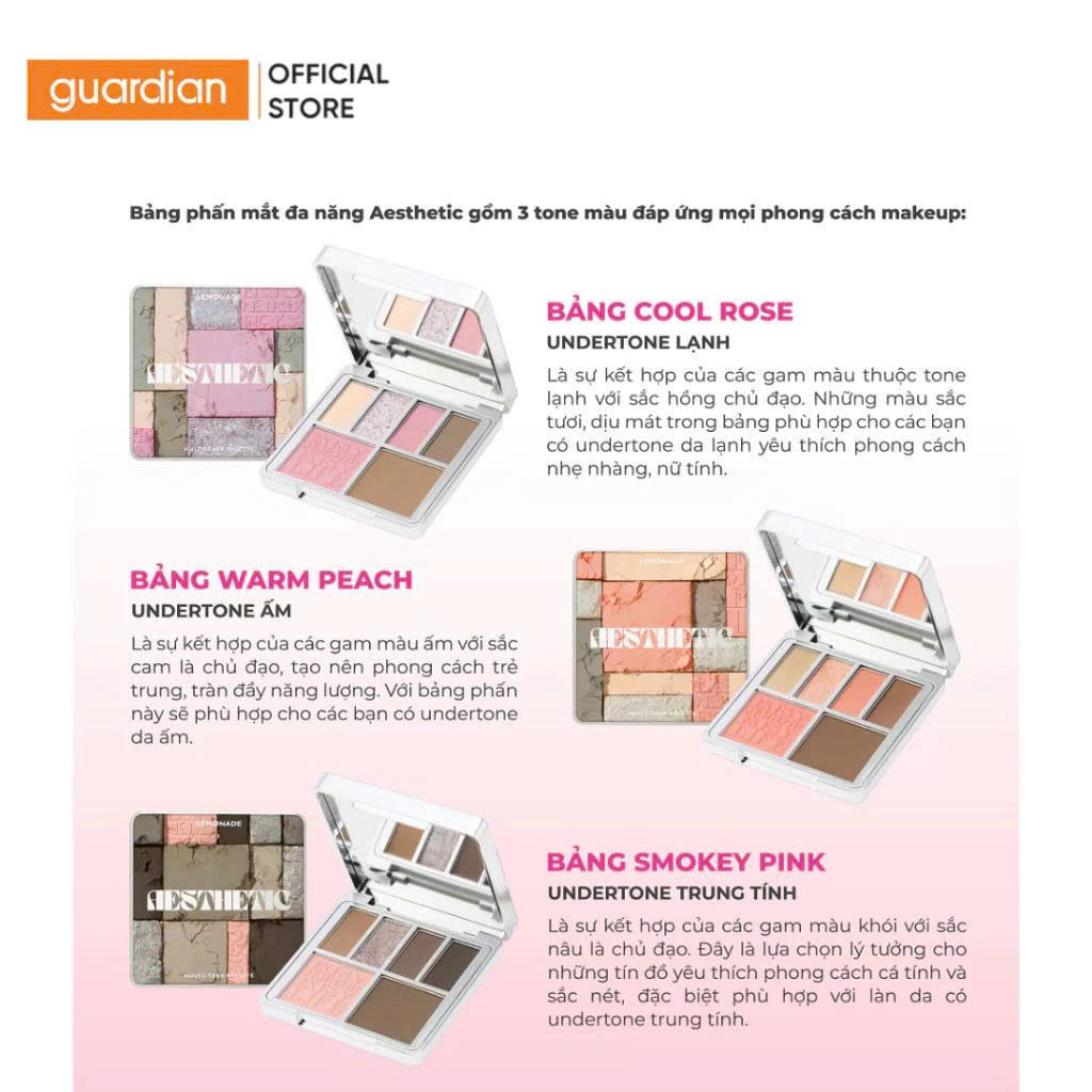 Bảng phấn mắt đa năng Lemonade Aesthetic Multi-task Palette 10.8g