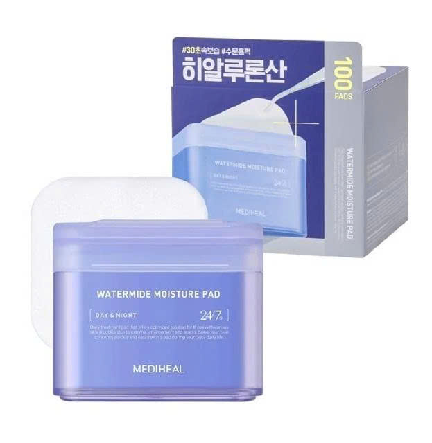 Toner Pad Mediheal Watermide Moisture cấp nước 100 miếng