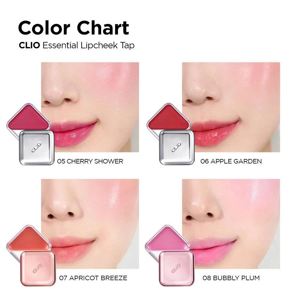 Má Hồng Kem Kiêm Son Môi Clio Essential LipCheek Tap