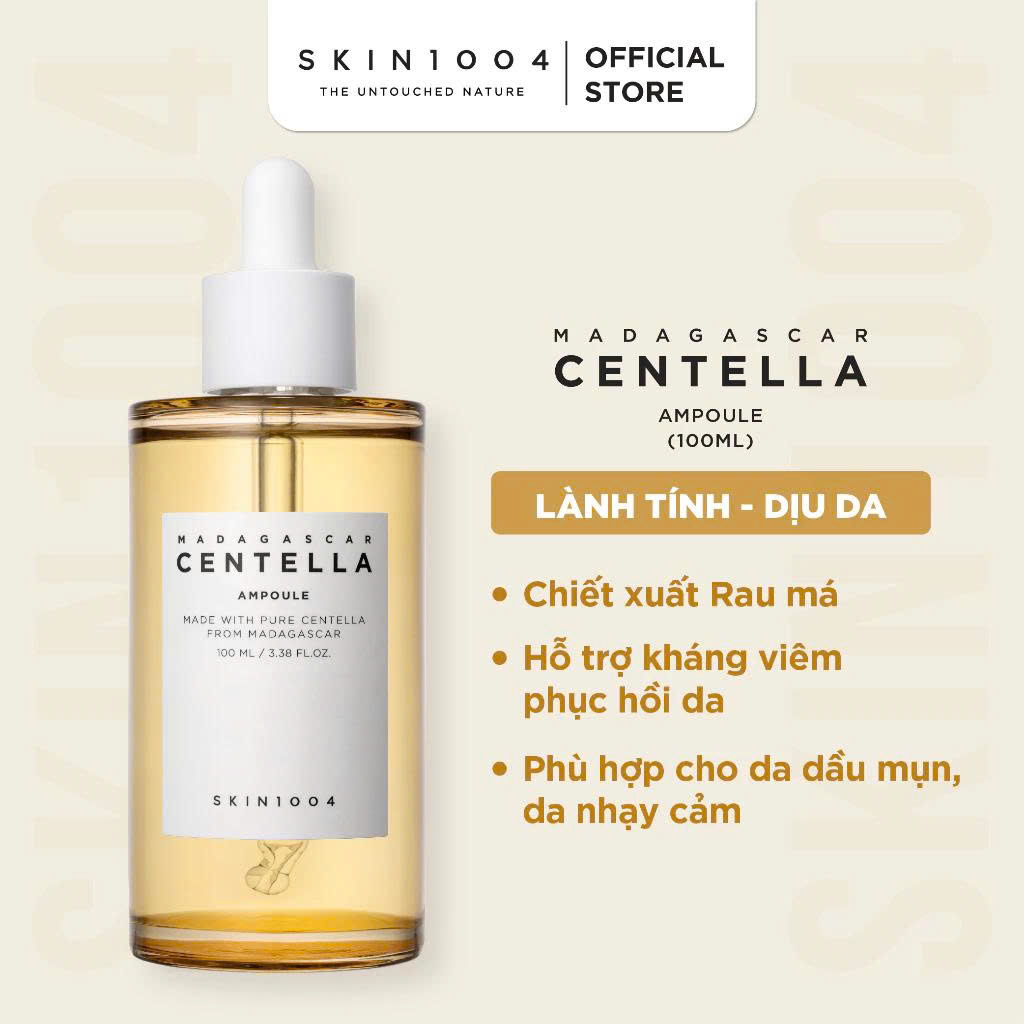 Tinh chấ́t rau má dịu da phục hồi SKIN1004 Madagascar Centella Ampoule 100ml