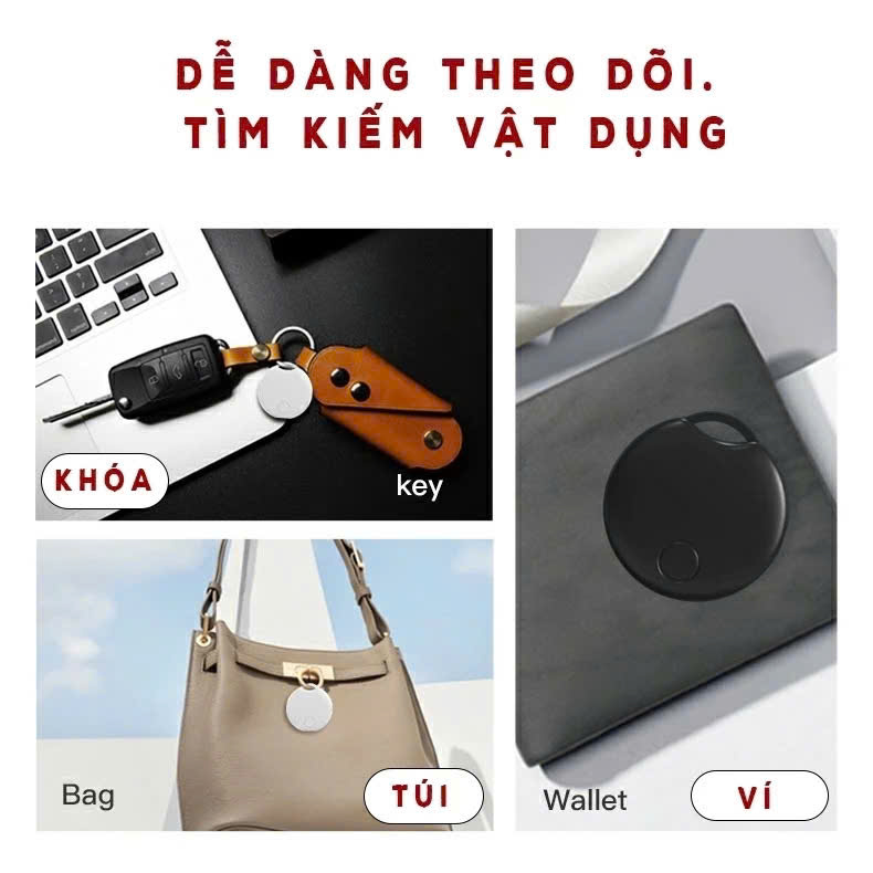 Định vị GPS  PHANTOM S1 , dùng cho IP KO DÙNG CHO ANDROI ,app find my , công nghệ kết nối Bluetooth Smart TAG Kem Pin