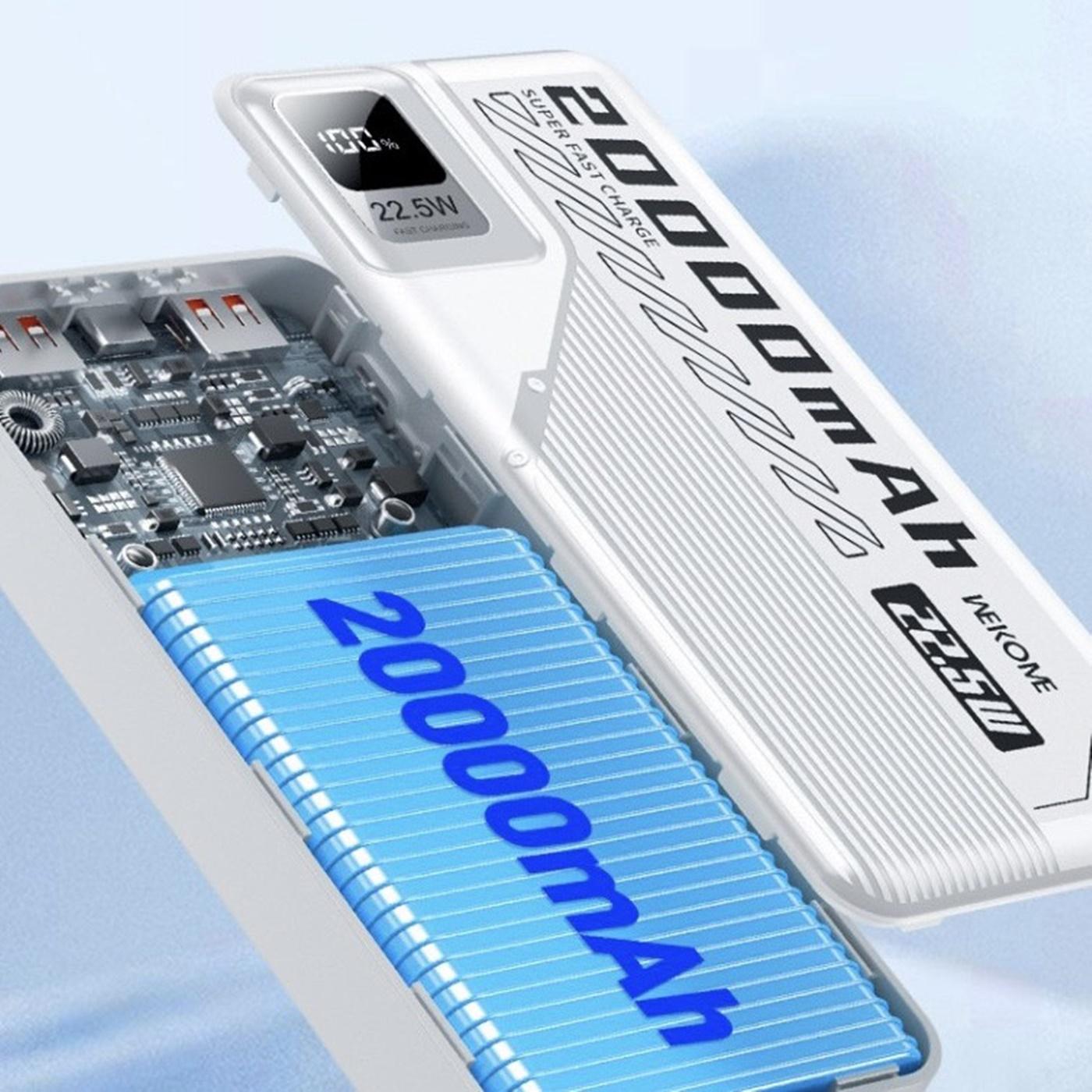 Pin sạc dự phòng Wekome WP-24 20.000 Mah sạc nhanh 22.5w sạc điện thoại Pin Dự Phòng