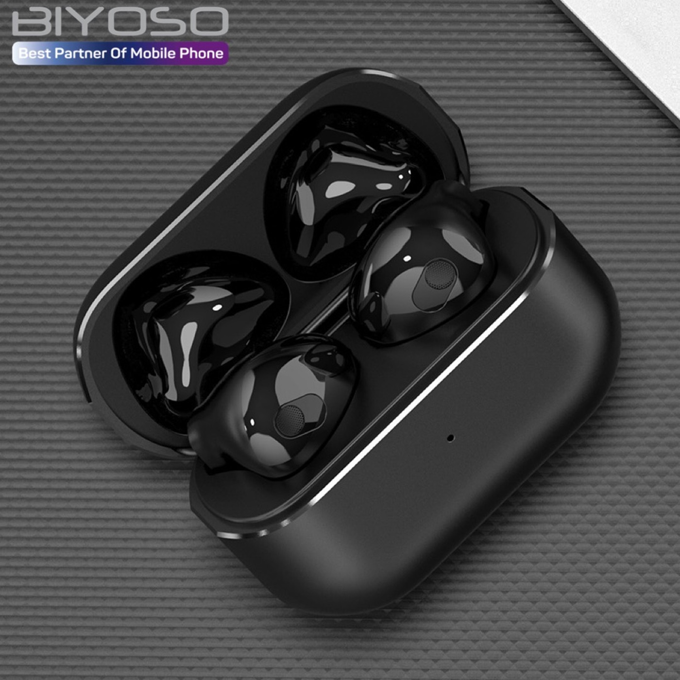 Tai nghe Bluetooth BIYOSO X25 TWS chống ồn vỏ nhôm âm thanh superbass Nhét Tai Nghe Nhạc Earphone