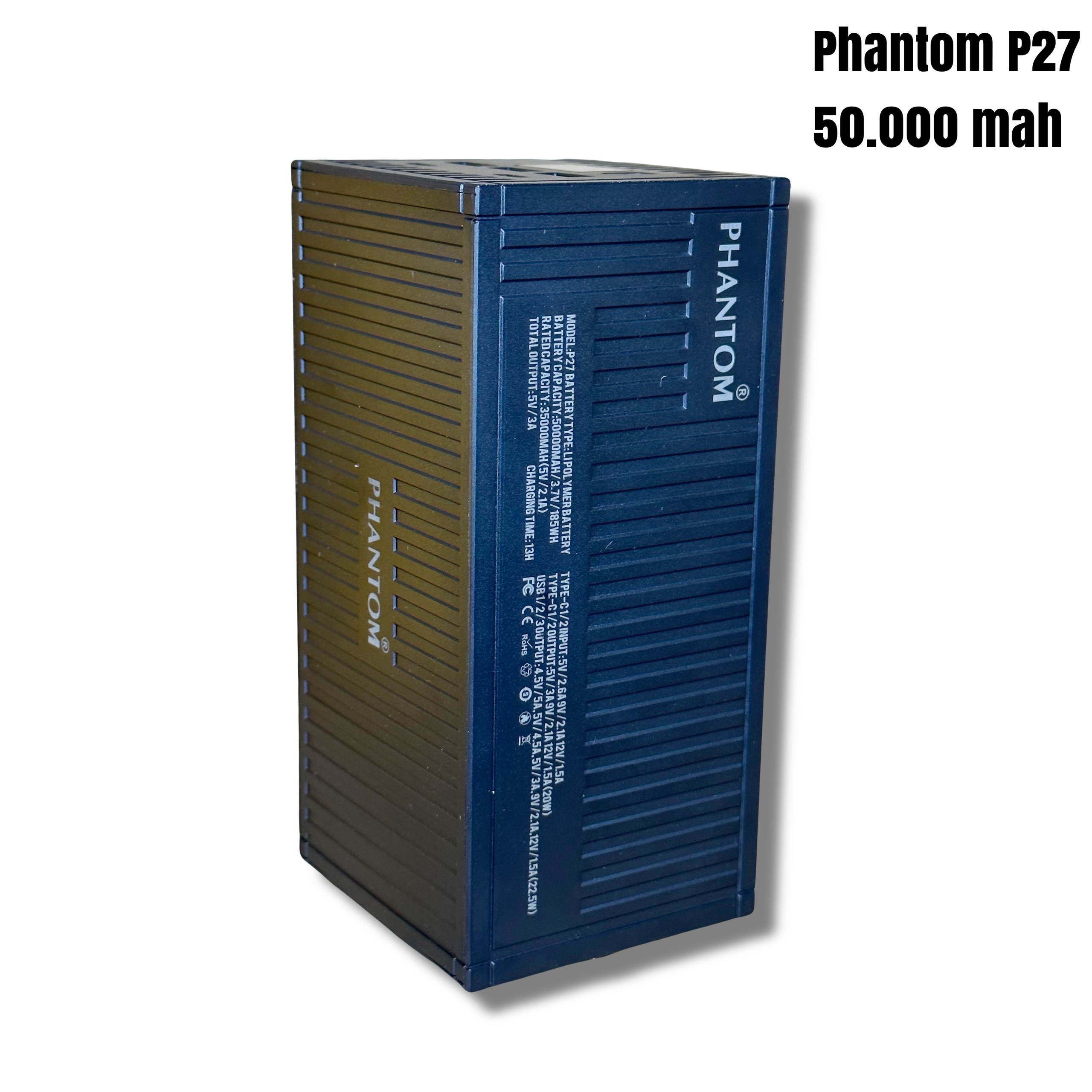 Pin sạc dự phòng PHANTOM P27 - 50000 mah sạc nhanh 22.5w - 20w PD