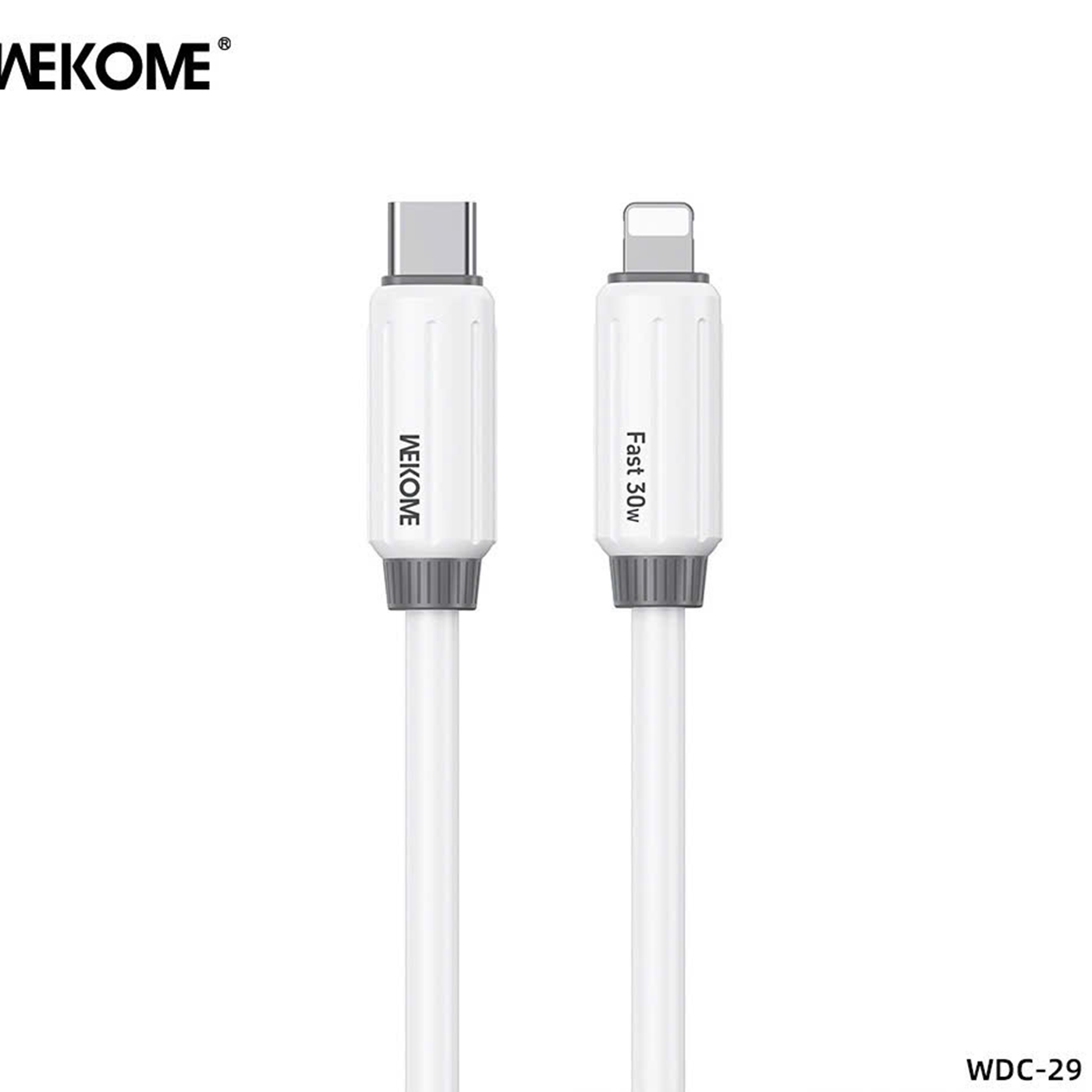 Cáp sạc nhanh 30w PD- WK WDC 29  Dây Silicone Siêu Bền - 1m phụ kiện sạc điện thoại Phone Usb C Type C - lP