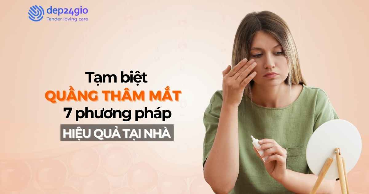 Tạm biệt quầng thâm mắt: 7 phương pháp hiệu quả tại nhà